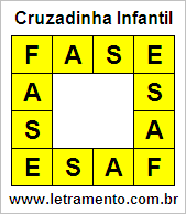 Cruzadinha Infantil Fase