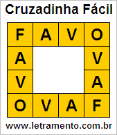 Cruzadinha Fácil Favo