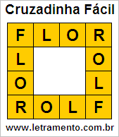 Cruzadinha Fácil Flor