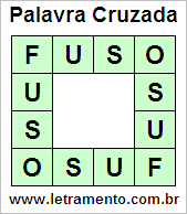 Palavra Cruzada Fuso