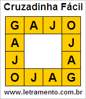 Cruzadinha Fácil Gajo