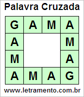 Palavra Cruzada Gama