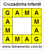 Cruzadinha Infantil Gama