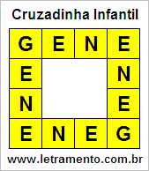 Cruzadinha Infantil Gene