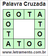 Palavra Cruzada Gota