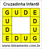 Cruzadinha Infantil Gude