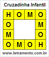 Cruzadinha Infantil Homo