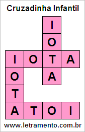 Cruzadinha Infantil Iota