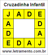 Cruzadinha Infantil Jade