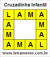 Cruzadinha Infantil Lama