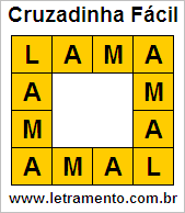 Cruzadinha Fácil Lama