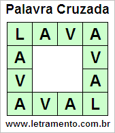 Palavra Cruzada Lava