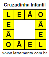 Cruzadinha Infantil Leão