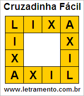 Cruzadinha Fácil Lixa