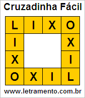 Cruzadinha Fácil Lixo