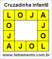 Cruzadinha Infantil Loja