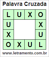 Palavra Cruzada Luxo