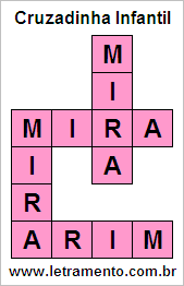 Cruzadinha Infantil Mira