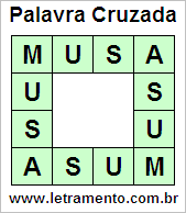 Palavra Cruzada Musa