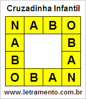 Cruzadinha Infantil Nabo