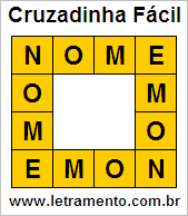 Cruzadinha Fácil Nome