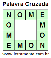 Palavra Cruzada Nome