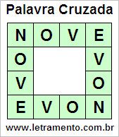 Palavra Cruzada Nove