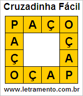 Cruzadinha Fácil Paço