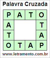 Palavra Cruzada Pato