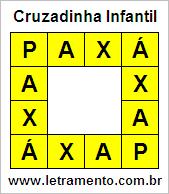 Cruzadinha Infantil Paxá