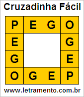 Cruzadinha Fácil Pego