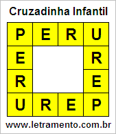 Cruzadinha Infantil Peru