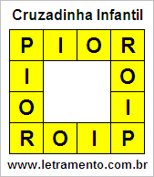 Cruzadinha Infantil Pior