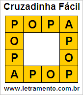 Cruzadinha Fácil Popa