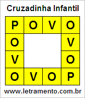 Cruzadinha Infantil Povo