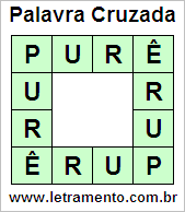 Palavra Cruzada Purê