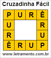 Cruzadinha Fácil Purê