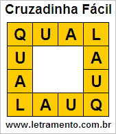 Cruzadinha Fácil Qual