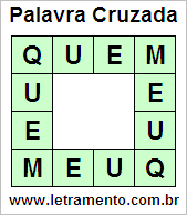 Palavra Cruzada Quem