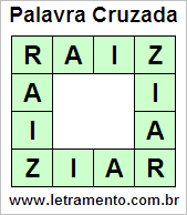 Palavra Cruzada Raiz