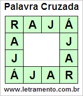 Palavra Cruzada Rajá