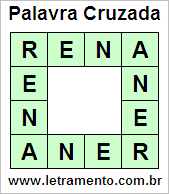 Palavra Cruzada Rena