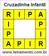 Cruzadinha Infantil Ripa