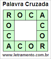 Palavra Cruzada Roca