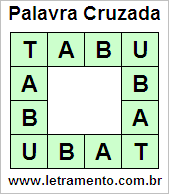 Palavra Cruzada Tabu