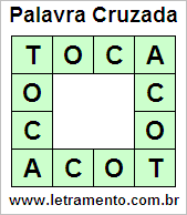 Palavra Cruzada Toca