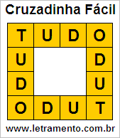 Cruzadinha Fácil Tudo