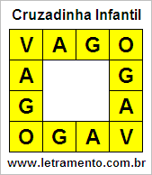 Cruzadinha Infantil Vago