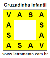 Cruzadinha Infantil Vasa