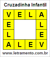 Cruzadinha Infantil Vela